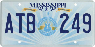 MS license plate ATB249