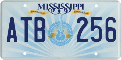 MS license plate ATB256