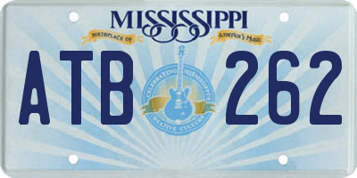 MS license plate ATB262