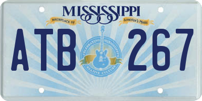 MS license plate ATB267