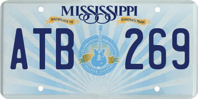 MS license plate ATB269