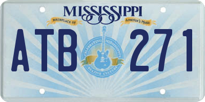 MS license plate ATB271
