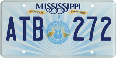 MS license plate ATB272