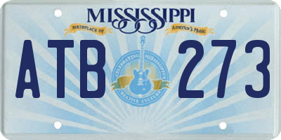 MS license plate ATB273