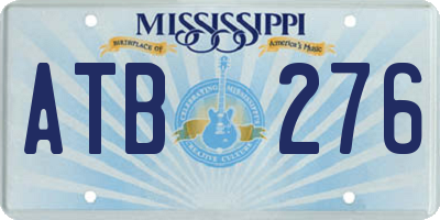 MS license plate ATB276