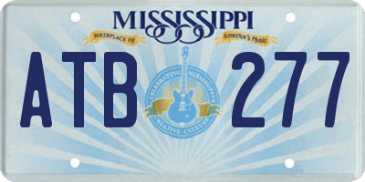 MS license plate ATB277