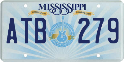 MS license plate ATB279