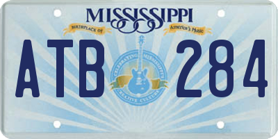 MS license plate ATB284