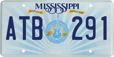 MS license plate ATB291