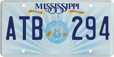 MS license plate ATB294