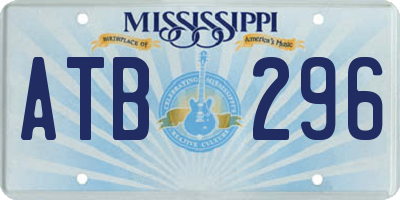 MS license plate ATB296
