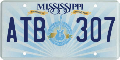 MS license plate ATB307
