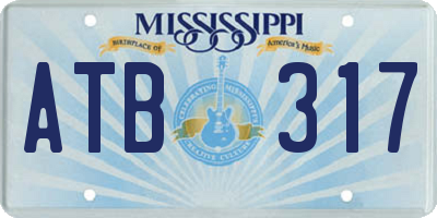 MS license plate ATB317