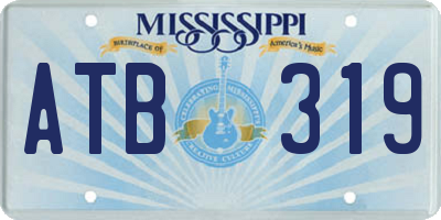 MS license plate ATB319