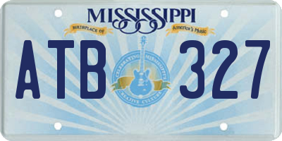 MS license plate ATB327
