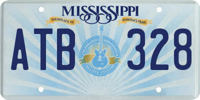 MS license plate ATB328