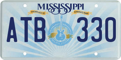 MS license plate ATB330