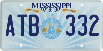 MS license plate ATB332