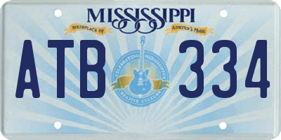 MS license plate ATB334