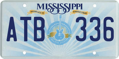 MS license plate ATB336
