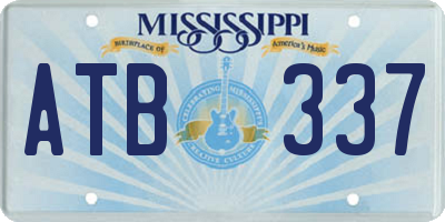 MS license plate ATB337