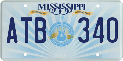 MS license plate ATB340