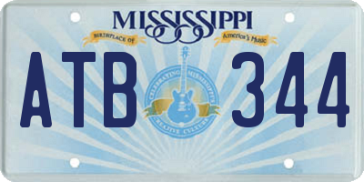 MS license plate ATB344