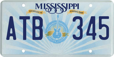 MS license plate ATB345