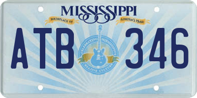MS license plate ATB346
