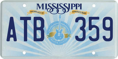 MS license plate ATB359