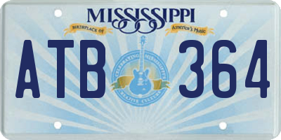 MS license plate ATB364