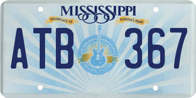 MS license plate ATB367