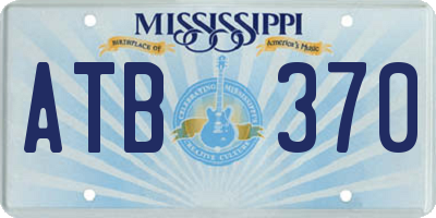 MS license plate ATB370