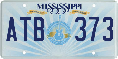 MS license plate ATB373