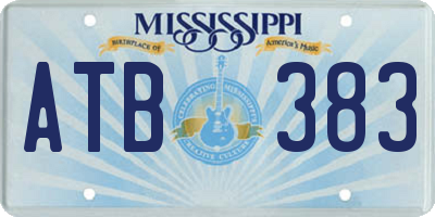 MS license plate ATB383