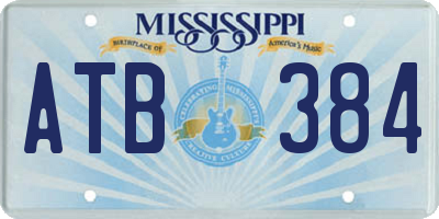 MS license plate ATB384