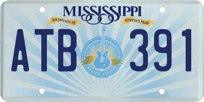 MS license plate ATB391