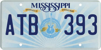 MS license plate ATB393