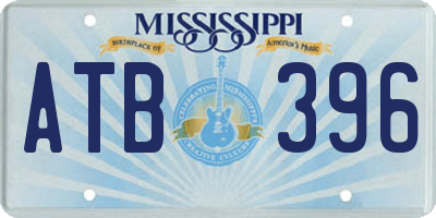 MS license plate ATB396