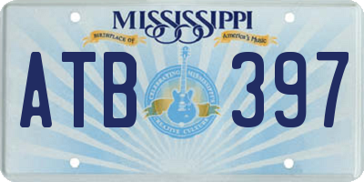 MS license plate ATB397