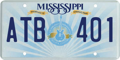 MS license plate ATB401
