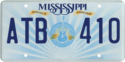 MS license plate ATB410