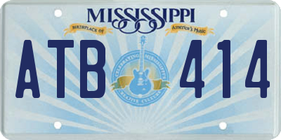 MS license plate ATB414