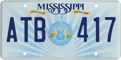 MS license plate ATB417