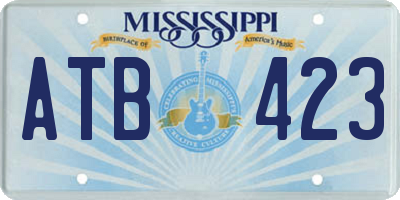 MS license plate ATB423
