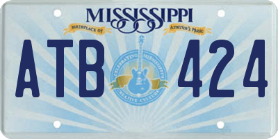 MS license plate ATB424