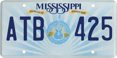 MS license plate ATB425