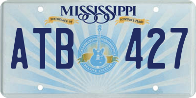 MS license plate ATB427