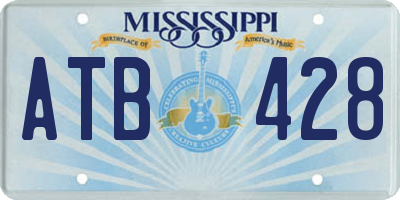 MS license plate ATB428