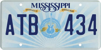 MS license plate ATB434